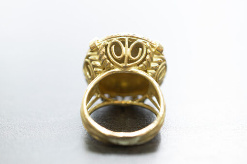 Bague piece 20 francs en or 18 carats