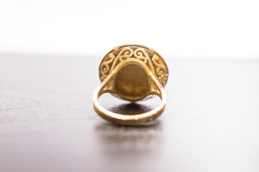 Bague pièce en or 18 carats