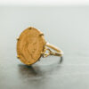 Bague pièce en or  18 carats modèle 32
