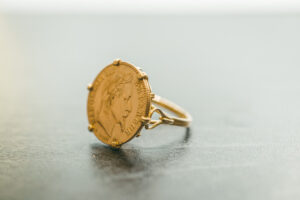 Bague pièce en or